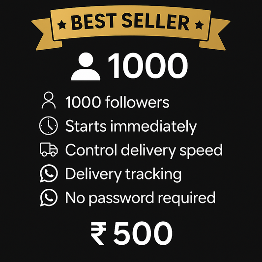 1000 Followers - HIGH QUALITY