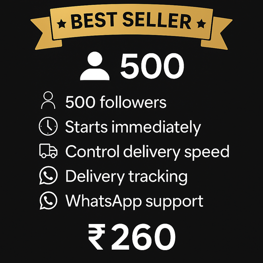 500 Followers - HIGH QUALITY